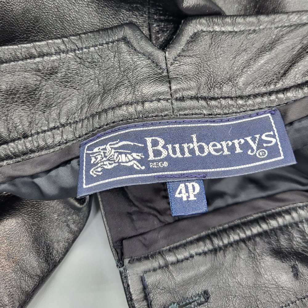 Burberry's Vintage Leather High Waisted Pants - Picture 13 of 16